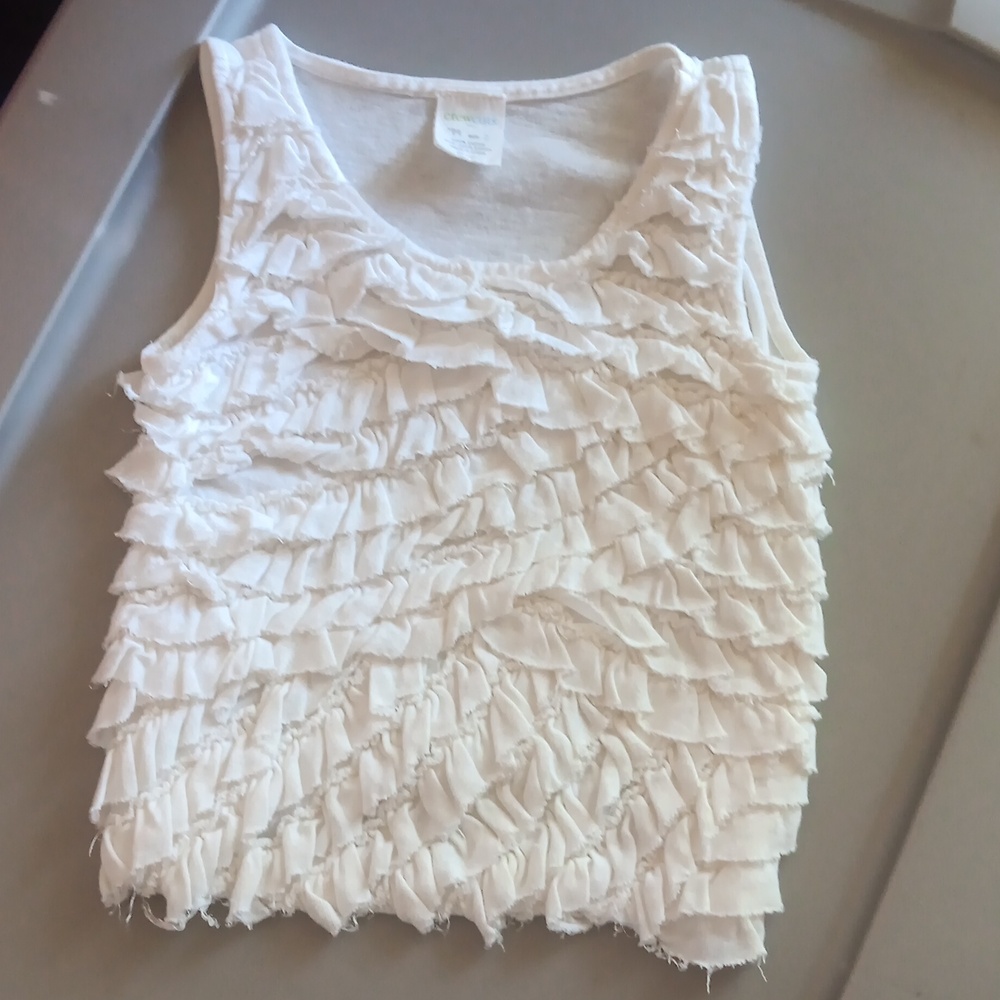 Crewcuts soft off-white tank top